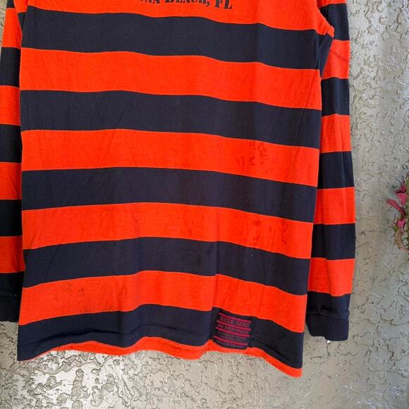 Vintage Daytona 1998 Biker Bars Men's L Striped Tee - Picture 6 of 7